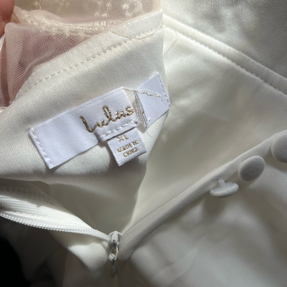 NWOT Romantic Ways White Lace Button Back Maxi Dress - Picture 8 of 8